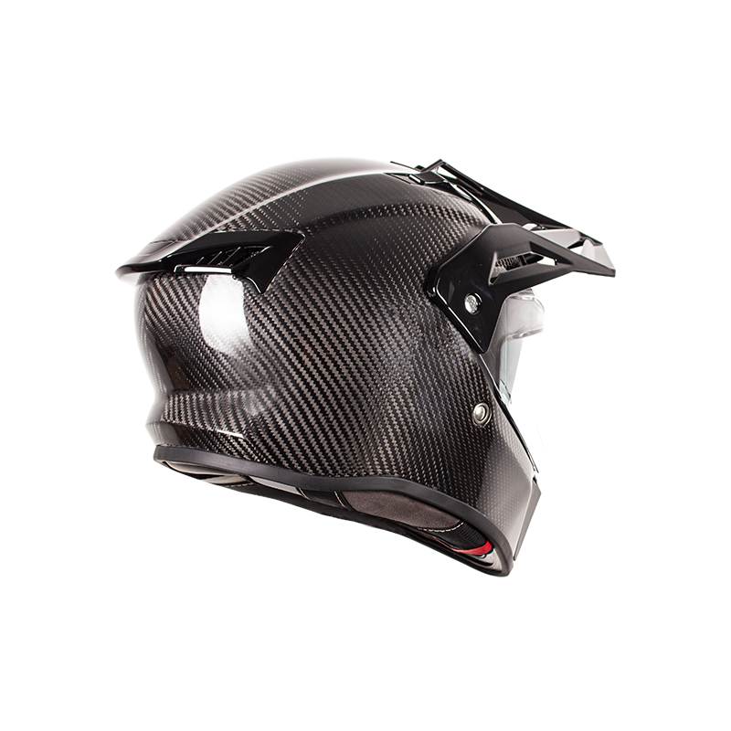Casco da moto fuoristrada Adventure in fibra di carbonio