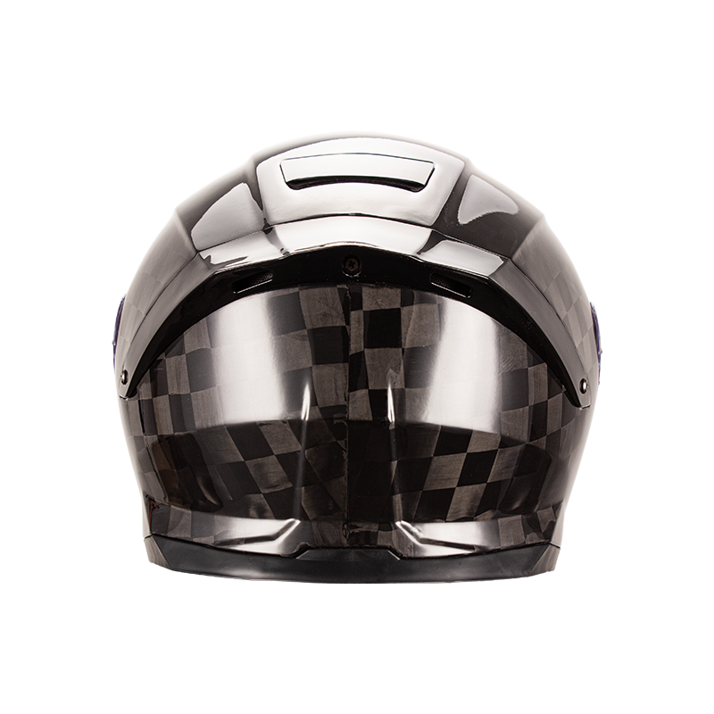 Casco da motociclista integrale in fibra di carbonio 
