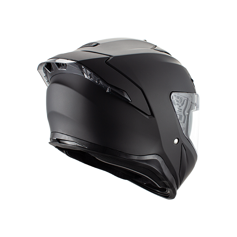 Casco da motociclista integrale in carbonio con doppie visiere