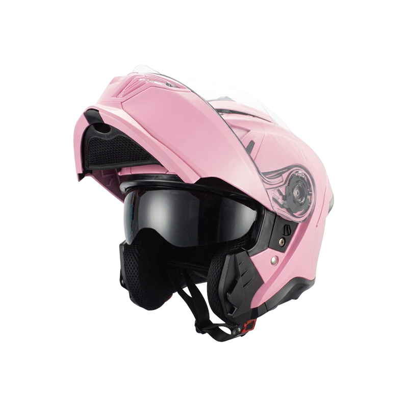 Casco da moto ribaltabile con doppie visiere Bluetooth