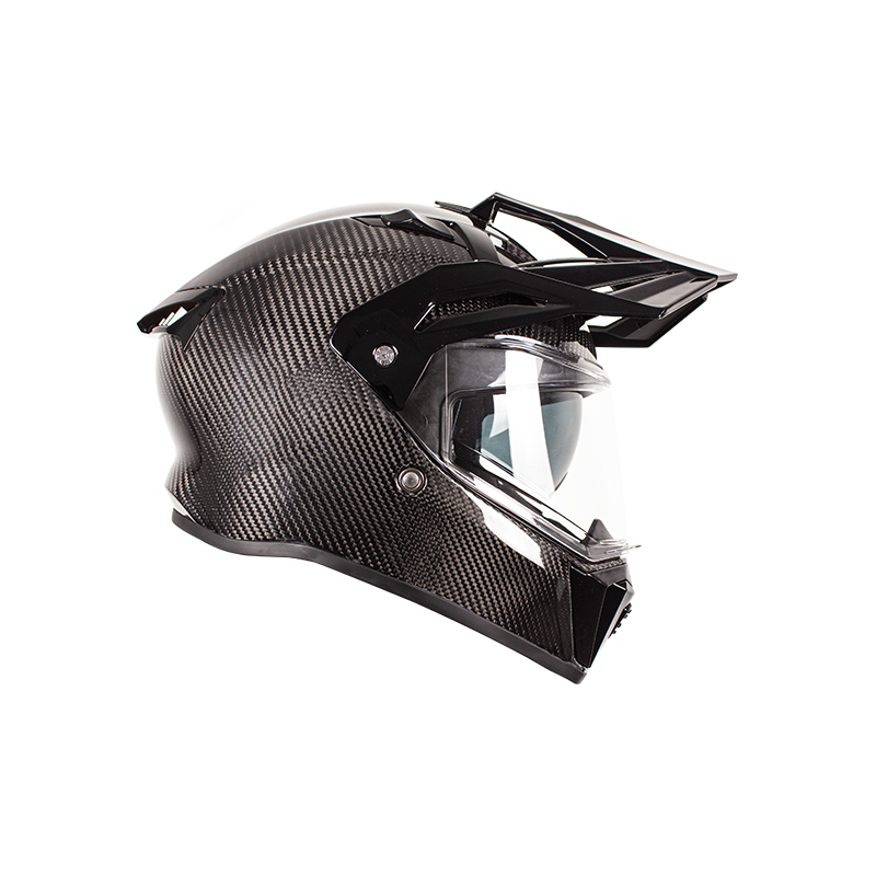 Casco da moto fuoristrada Adventure in fibra di carbonio
