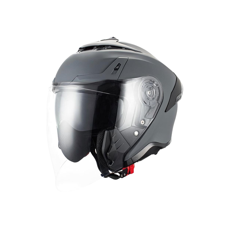 Casco da moto Carbon Open Face con doppie visiere