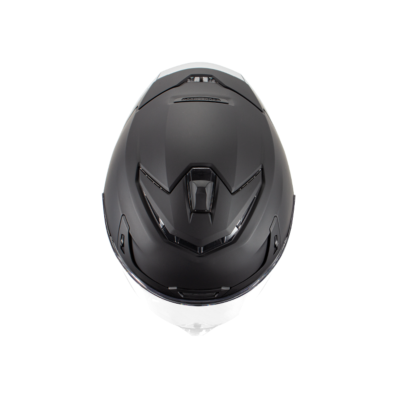 Casco da motociclista integrale in carbonio con doppie visiere
