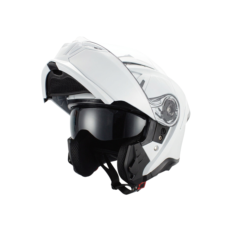 Casco da moto ribaltabile con doppie visiere Bluetooth