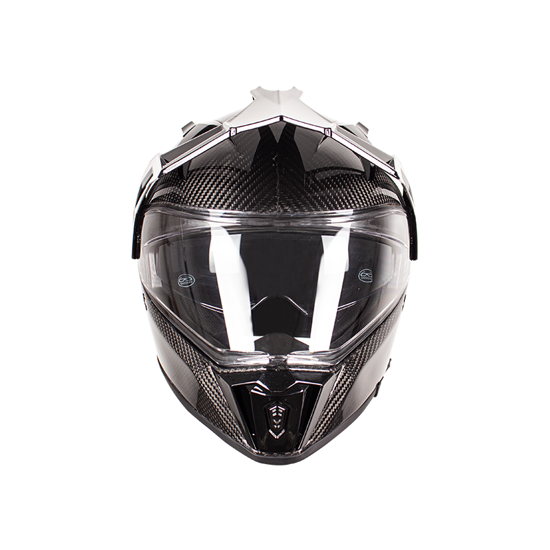 Casco da moto fuoristrada Adventure in fibra di carbonio