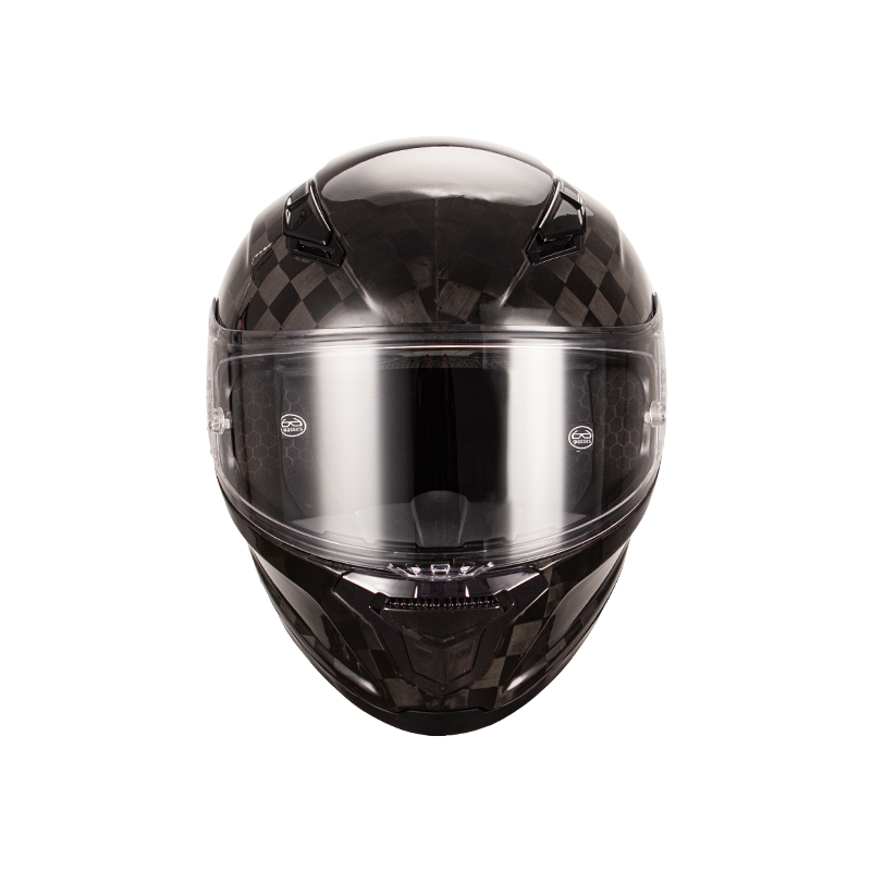 Casco da motociclista integrale in fibra di carbonio 