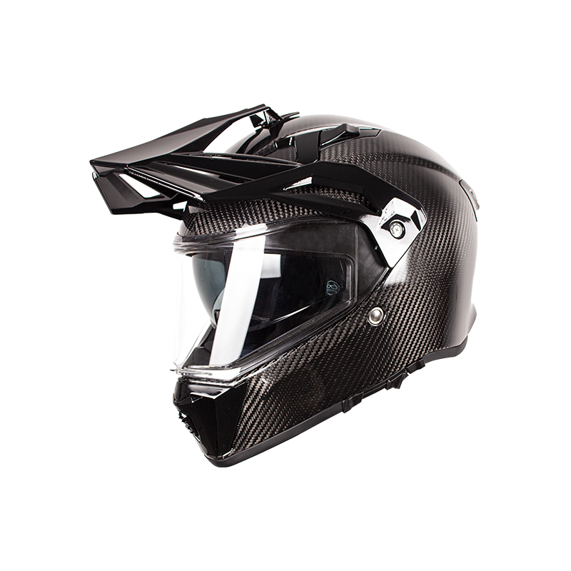 Casco da moto fuoristrada Adventure in fibra di carbonio