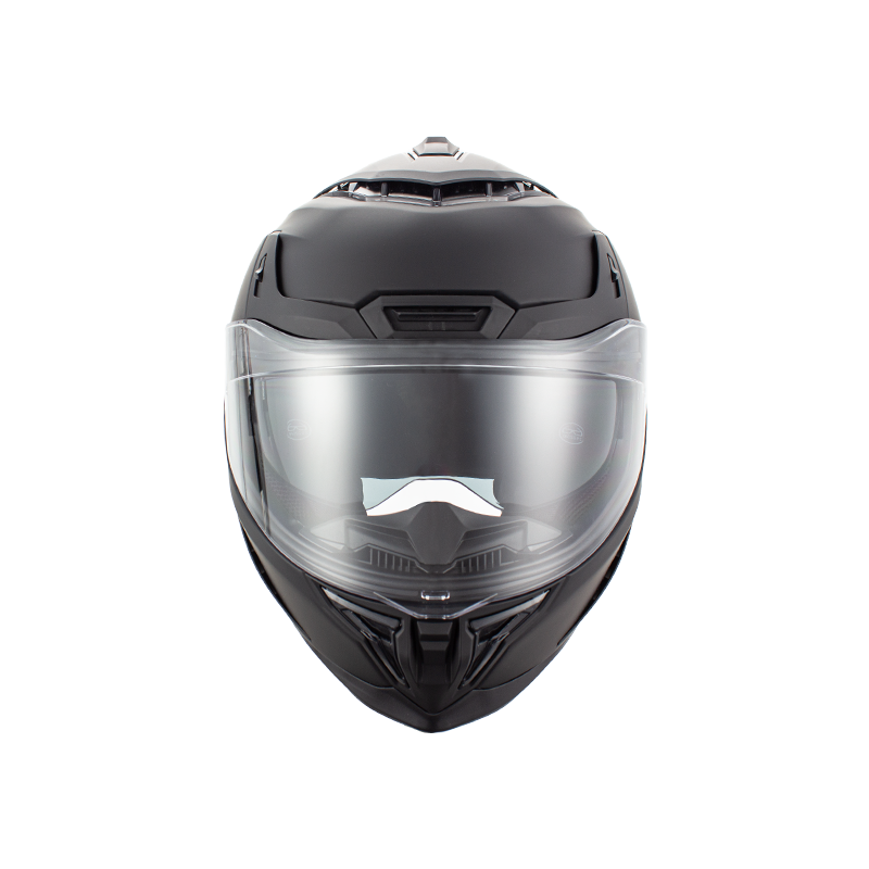 Casco da motociclista integrale in carbonio con doppie visiere