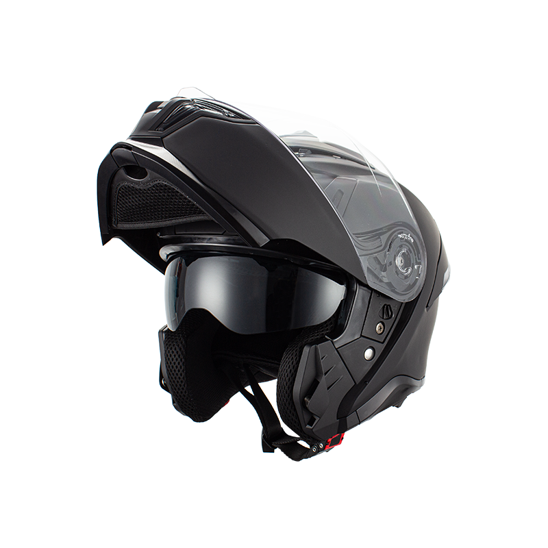 Casco da moto ribaltabile con doppie visiere Bluetooth